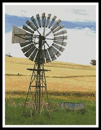 Australian Windmill by Artecy printed cross stitch chart
